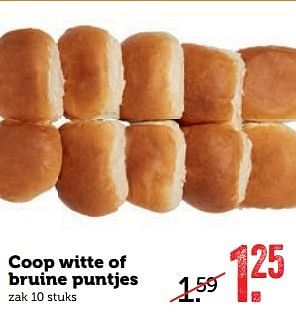 Aanbiedingen Coop witte of bruine puntjes - Huismerk - Coop - Geldig van 24/04/2017 tot 30/04/2017 bij Coop