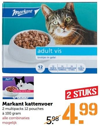 Aanbiedingen Markant kattenvoer - Markant - Geldig van 24/04/2017 tot 30/04/2017 bij Coop