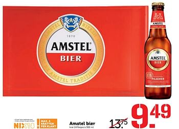 Aanbiedingen Amstel bier - Amstel - Geldig van 24/04/2017 tot 30/04/2017 bij Coop