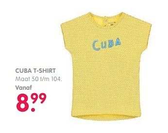 Aanbiedingen Cuba t-shirt - Huismerk - Prenatal - Geldig van 13/04/2017 tot 30/04/2017 bij Prenatal