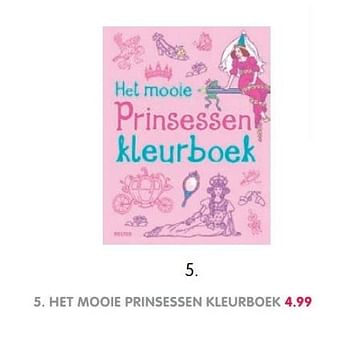 Aanbiedingen Het mooie prinsessen kleurboek - Huismerk - Prenatal - Geldig van 13/04/2017 tot 30/04/2017 bij Prenatal