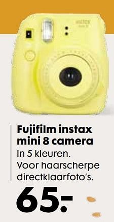 Aanbiedingen Fujifilm instax mini 8 camera - Fujifilm - Geldig van 18/04/2017 tot 30/04/2017 bij Hema