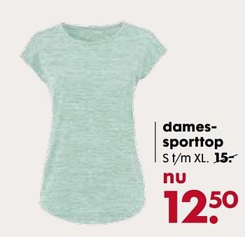 Aanbiedingen Damessporttop - Huismerk - Hema - Geldig van 18/04/2017 tot 30/04/2017 bij Hema