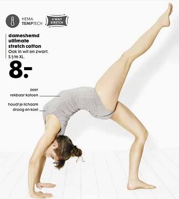 Aanbiedingen Dameshemd ultimate stretch cotton - Huismerk - Hema - Geldig van 18/04/2017 tot 30/04/2017 bij Hema