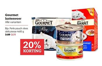 Aanbiedingen Gourmet kattenvoer - Purina - Geldig van 17/04/2017 tot 30/04/2017 bij Pets Place