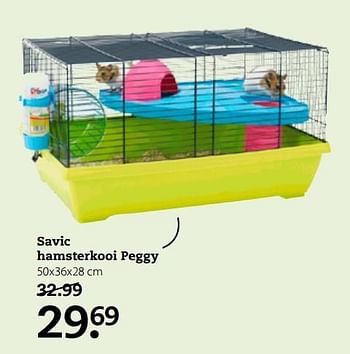 Aanbiedingen Savic hamsterkooi peggy - Savic - Geldig van 17/04/2017 tot 30/04/2017 bij Pets Place