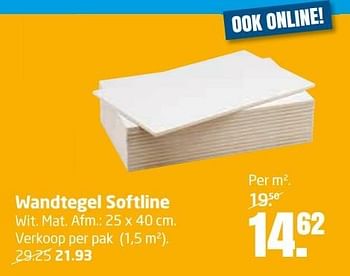 Aanbiedingen Wandtegel softline - Huismerk - Formido - Geldig van 18/04/2017 tot 30/04/2017 bij Formido