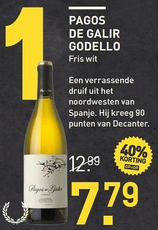 Aanbiedingen Pagos de galir godello - Witte wijnen - Geldig van 18/04/2017 tot 30/04/2017 bij Gall & Gall