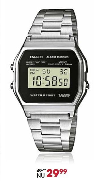 Aanbiedingen Horloge - Casio - Geldig van 21/04/2017 tot 30/04/2017 bij Lucardi