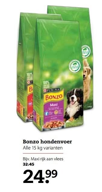 Aanbiedingen Bonzo hondenvoer - Purina - Geldig van 17/04/2017 tot 30/04/2017 bij Boerenbond