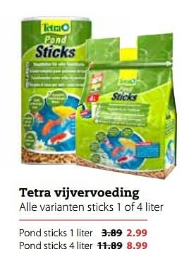 Aanbiedingen Tetra vijvervoeding - Tetra - Geldig van 17/04/2017 tot 30/04/2017 bij Boerenbond