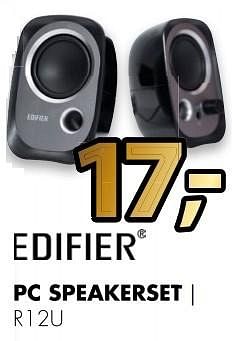 Aanbiedingen Edifier pc speakerset r1 2u - Edifier - Geldig van 24/04/2017 tot 30/04/2017 bij Expert