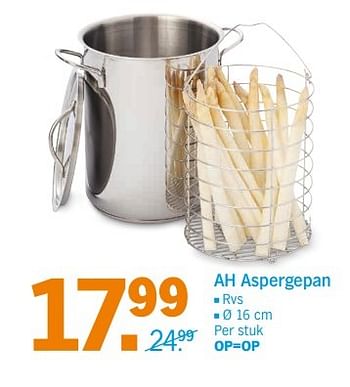 Aanbiedingen Ah aspergepan - Huismerk - Albert Heijn - Geldig van 24/04/2017 tot 30/04/2017 bij Albert Heijn