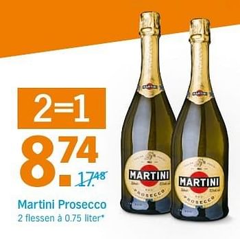 Aanbiedingen Martini prosecco - Martini - Geldig van 24/04/2017 tot 30/04/2017 bij Albert Heijn