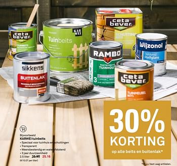 Aanbiedingen Karwei tuinbeits - Huismerk Karwei - Geldig van 24/04/2017 tot 30/04/2017 bij Karwei