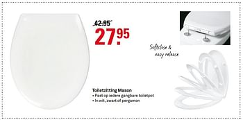 Aanbiedingen Toiletzitting mason - Huismerk Karwei - Geldig van 24/04/2017 tot 30/04/2017 bij Karwei