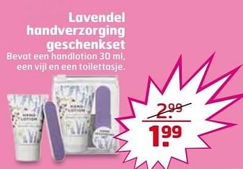 Aanbiedingen Lavendel handverzorging geschenkset - Lavendel - Geldig van 25/04/2017 tot 30/04/2017 bij Trekpleister