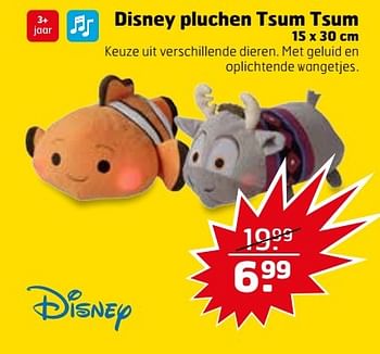 Aanbiedingen Disney pluchen tsum tsum - Disney - Geldig van 25/04/2017 tot 30/04/2017 bij Trekpleister