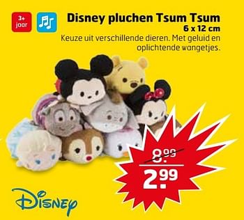 Aanbiedingen Disney pluchen tsum tsum - Disney - Geldig van 25/04/2017 tot 30/04/2017 bij Trekpleister