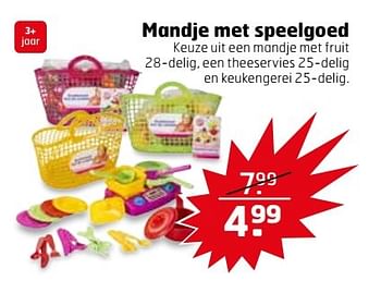 Aanbiedingen Mandje met speelgoed - Huismerk - Trekpleister - Geldig van 25/04/2017 tot 30/04/2017 bij Trekpleister