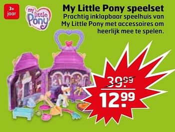 Aanbiedingen My little pony speelset - My Little Pony - Geldig van 25/04/2017 tot 30/04/2017 bij Trekpleister