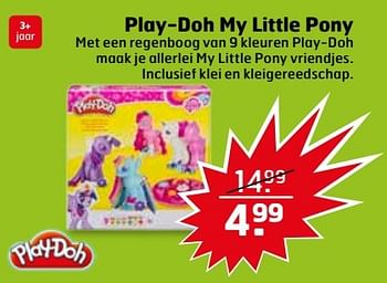 Aanbiedingen Play-doh my little pony - Play-Doh - Geldig van 25/04/2017 tot 30/04/2017 bij Trekpleister