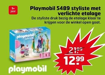Aanbiedingen Playmobil 5489 styliste met verlichte etalage - Playmobil - Geldig van 25/04/2017 tot 30/04/2017 bij Trekpleister