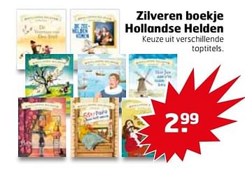 Aanbiedingen Zilveren boekje hollandse helden - Huismerk - Trekpleister - Geldig van 25/04/2017 tot 30/04/2017 bij Trekpleister