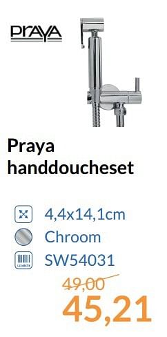 Aanbiedingen Praya handdoucheset - Praya - Geldig van 01/05/2017 tot 31/05/2017 bij Sanitairwinkel
