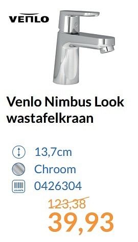 Aanbiedingen Venlo nimbus look wastafelkraan - Venlo - Geldig van 01/05/2017 tot 31/05/2017 bij Sanitairwinkel