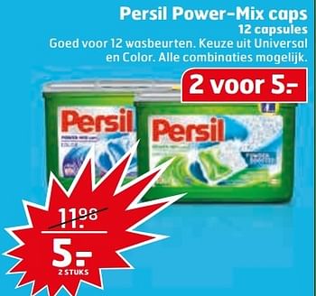 Aanbiedingen Persil power-mix caps - Persil - Geldig van 25/04/2017 tot 30/04/2017 bij Trekpleister