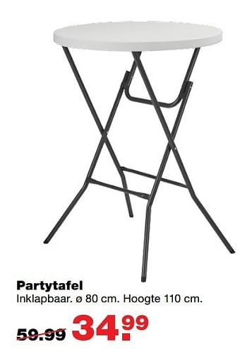 Aanbiedingen Partytafel - Huismerk - Praxis - Geldig van 24/04/2017 tot 30/04/2017 bij Praxis