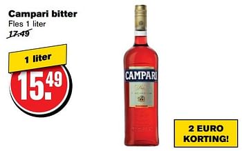 Aanbiedingen Campari bitter - Campari - Geldig van 26/04/2017 tot 02/05/2017 bij Hoogvliet