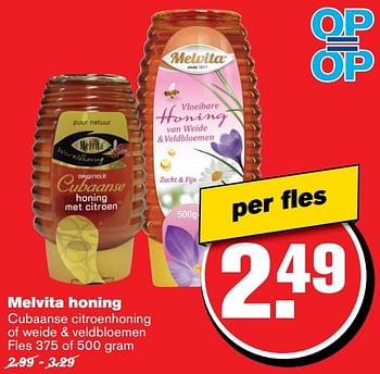 Aanbiedingen Melvita honing - Melvita - Geldig van 26/04/2017 tot 02/05/2017 bij Hoogvliet