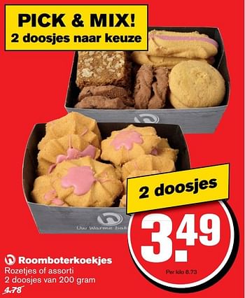 Aanbiedingen Roomboterkoekjes rozetjes of assorti - Huismerk - Hoogvliet - Geldig van 26/04/2017 tot 02/05/2017 bij Hoogvliet