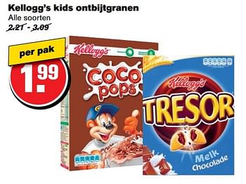 Aanbiedingen Kellogg`s kids ontbijtgranen - Kellogg's - Geldig van 26/04/2017 tot 02/05/2017 bij Hoogvliet
