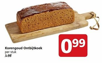 Aanbiedingen Korengoud ontbijtkoek - Korengoud - Geldig van 24/04/2017 tot 30/04/2017 bij Jan Linders
