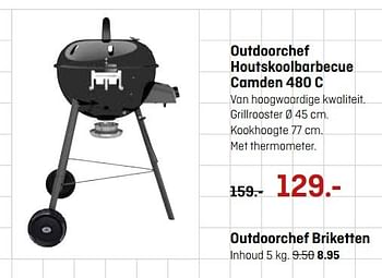 Aanbiedingen Outdoorchef houtskoolbarbecue camden - Outdoorchef - Geldig van 17/04/2017 tot 30/04/2017 bij Multimate