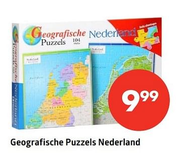 Aanbiedingen Geografische puzzels nederland - Huismerk-Bruna - Geldig van 18/04/2017 tot 30/04/2017 bij Bruna