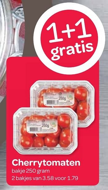 Aanbiedingen Cherrytomaten - Huismerk - Spar  - Geldig van 21/04/2017 tot 03/05/2017 bij Spar