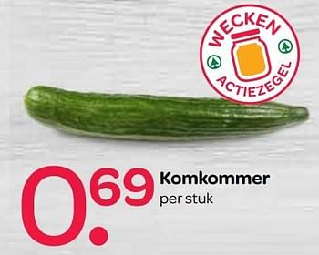 Aanbiedingen Komkommer - Huismerk - Spar  - Geldig van 21/04/2017 tot 03/05/2017 bij Spar