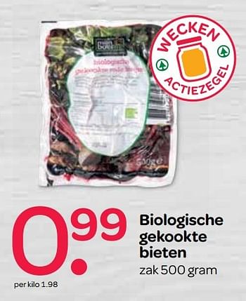 Aanbiedingen Biologische gekookte bieten - Huismerk - Spar  - Geldig van 21/04/2017 tot 03/05/2017 bij Spar