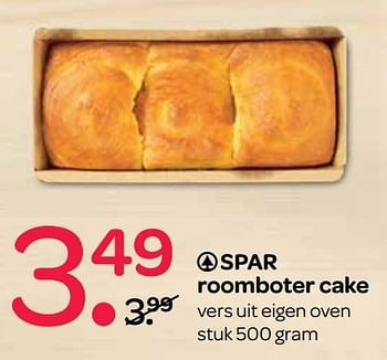 Aanbiedingen Spar roomboter cake - Spar - Geldig van 21/04/2017 tot 03/05/2017 bij Spar