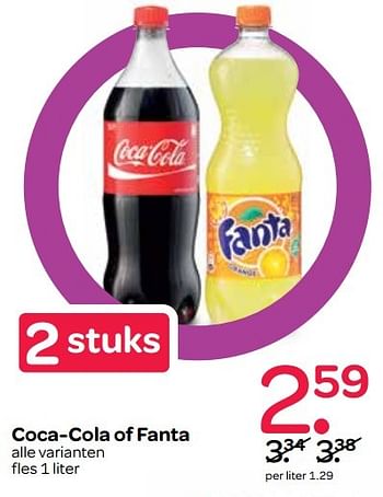 Aanbiedingen Coca-cola of fanta - The Coca Cola Company - Geldig van 21/04/2017 tot 03/05/2017 bij Spar