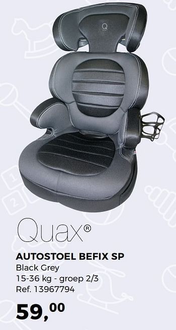Aanbiedingen Autostoel befix sp - Quax - Geldig van 02/05/2017 tot 30/05/2017 bij Supra Bazar
