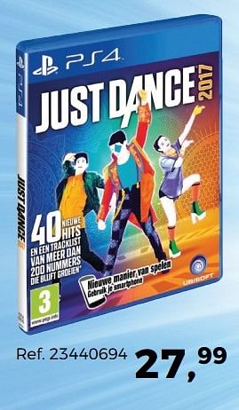 Aanbiedingen Just dance 2017 - Ubisoft - Geldig van 02/05/2017 tot 30/05/2017 bij Supra Bazar