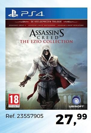 Aanbiedingen Assassin`s creed the ezio collection - Ubisoft - Geldig van 02/05/2017 tot 30/05/2017 bij Supra Bazar