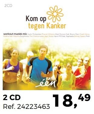 Aanbiedingen 2 cd kom op tegen kanker - Huismerk - Supra Bazar - Geldig van 02/05/2017 tot 30/05/2017 bij Supra Bazar