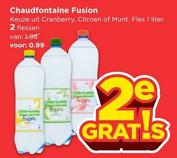 Aanbiedingen Chaudfontaine fusion - Chaudfontaine - Geldig van 30/04/2017 tot 06/05/2017 bij Vomar