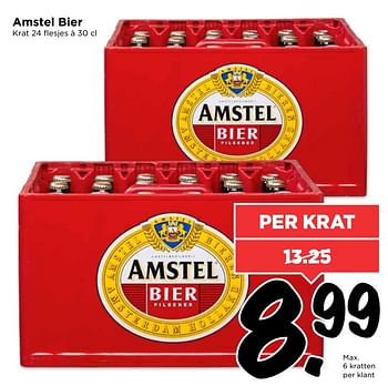 Aanbiedingen Amstel bier - Amstel - Geldig van 30/04/2017 tot 06/05/2017 bij Vomar